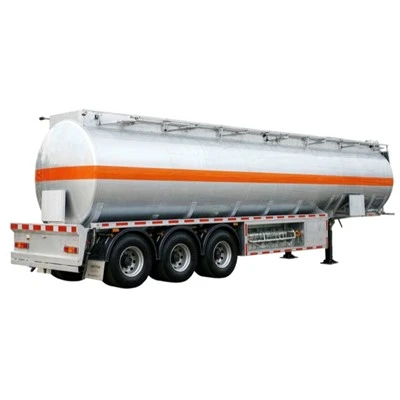 Remorcă cisternă de combustibil din aluminiu 45000L cu 3 axe